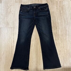 American Eagle Outfitters Dark Blue Wide Leg Jeans